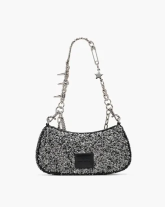 Bolso bandolera con charms de lentejuelas