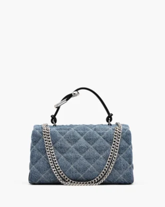 Bolso convertible de denim acolchado
