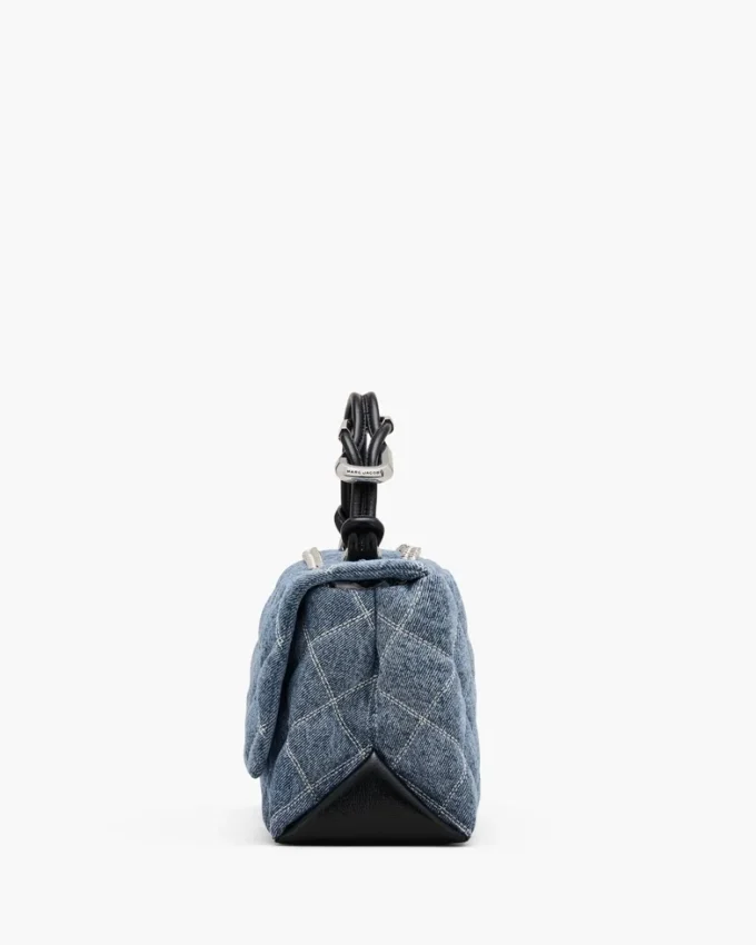 Bolso convertible de denim acolchado