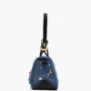 Bolso doble grande de denim con charms