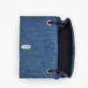 Bolso doble grande de denim con charms