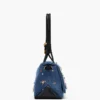 Bolso doble grande de denim con charms