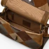 Bolso grande doble de ante con parches