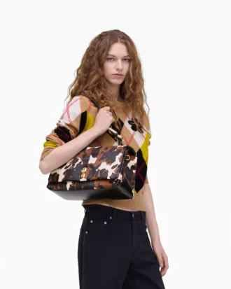 Bolso grande Dual de piel de becerro