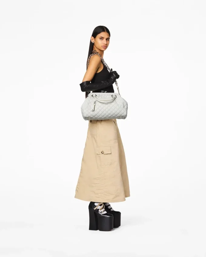 Bolso Stam de cuero acolchado reeditado