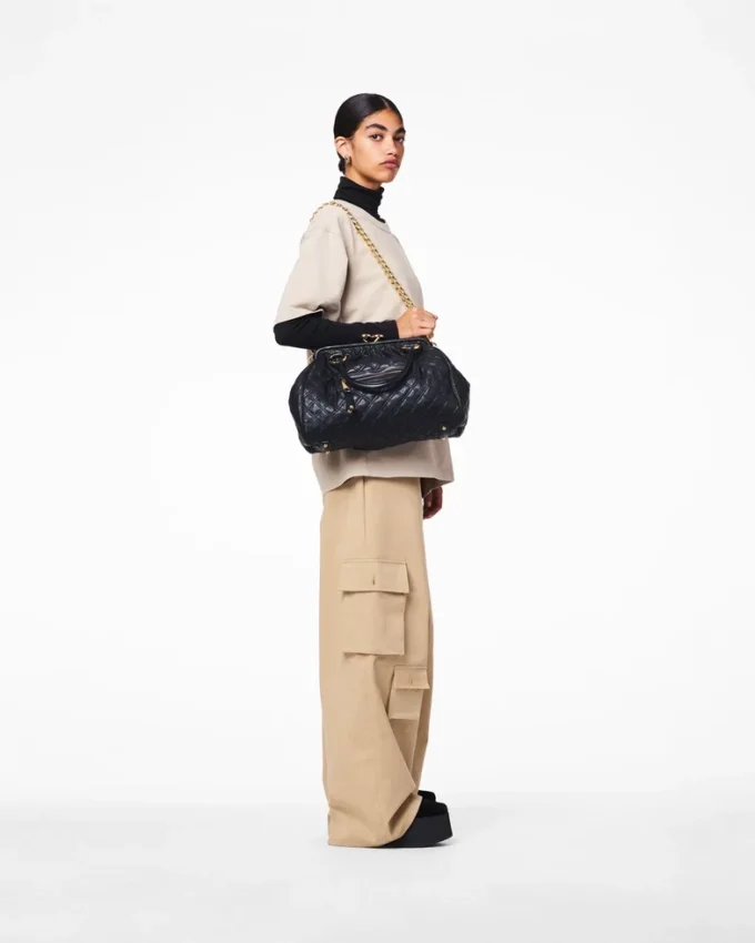Bolso Stam de cuero acolchado reeditado