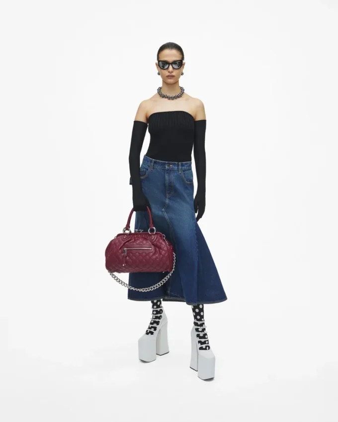 Bolso Stam de cuero acolchado reeditado