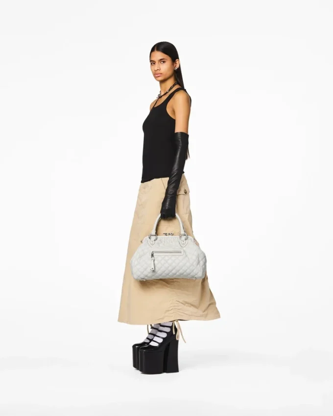 Bolso Stam de cuero acolchado reeditado