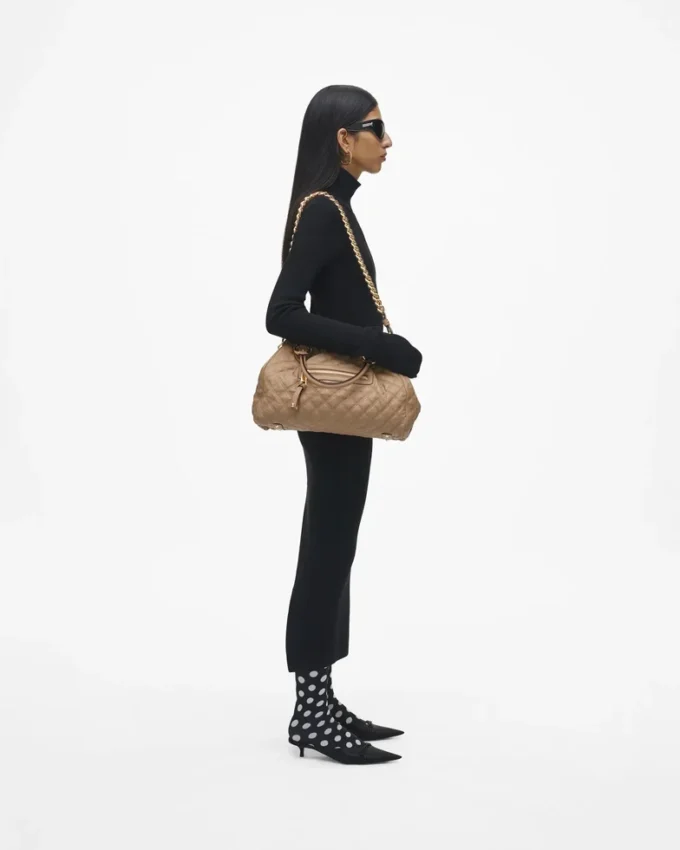 Bolso Stam de cuero acolchado reeditado