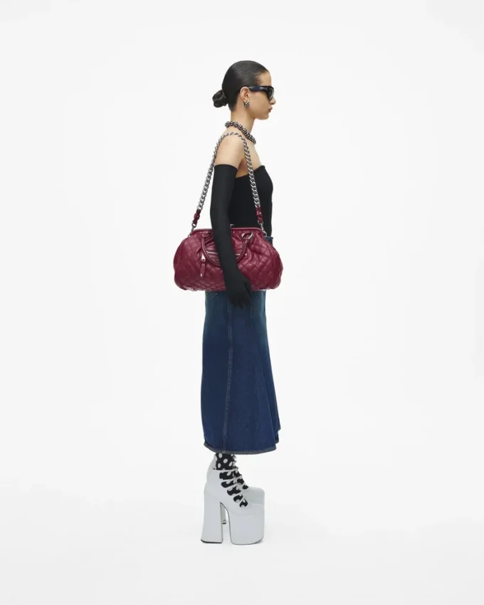Bolso Stam de cuero acolchado reeditado