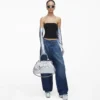Bolso Stam de piel metalizada acolchada, reedición