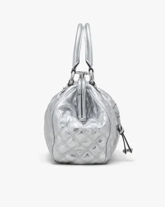 Bolso Stam de piel metalizada acolchada, reedición