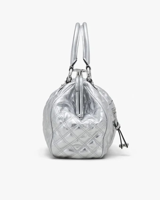 Bolso Stam de piel metalizada acolchada, reedición
