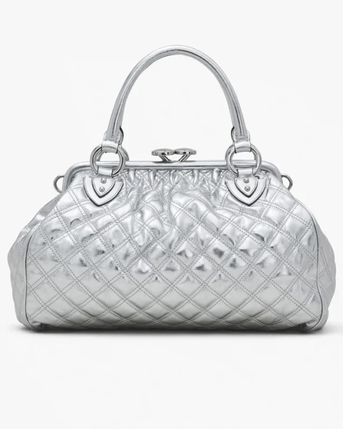 Bolso Stam de piel metalizada acolchada, reedición