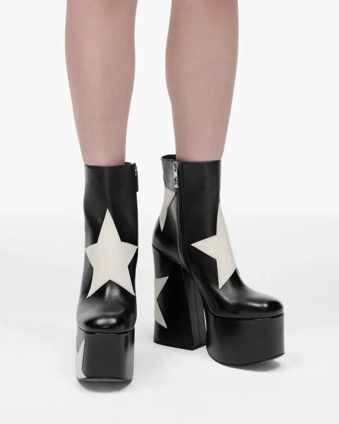 Bota con plataforma Star Patchwork Kiki