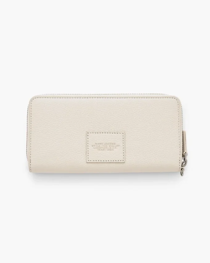 Cartera continental de cuero