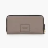 Cartera continental de cuero