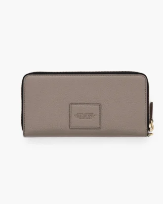 Cartera continental de cuero