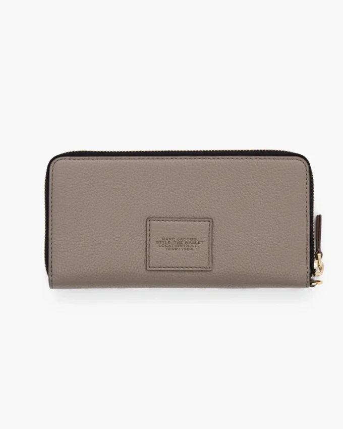 Cartera continental de cuero