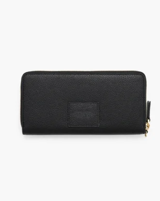 Cartera continental de cuero
