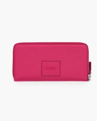 Cartera continental de cuero