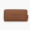 Cartera continental de cuero