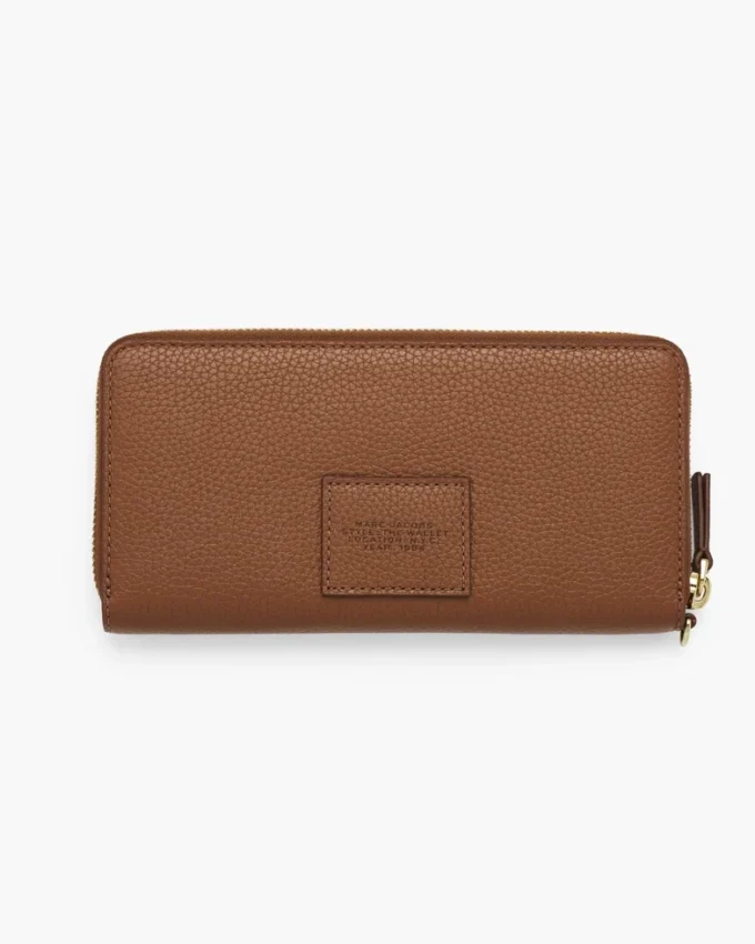 Cartera continental de cuero
