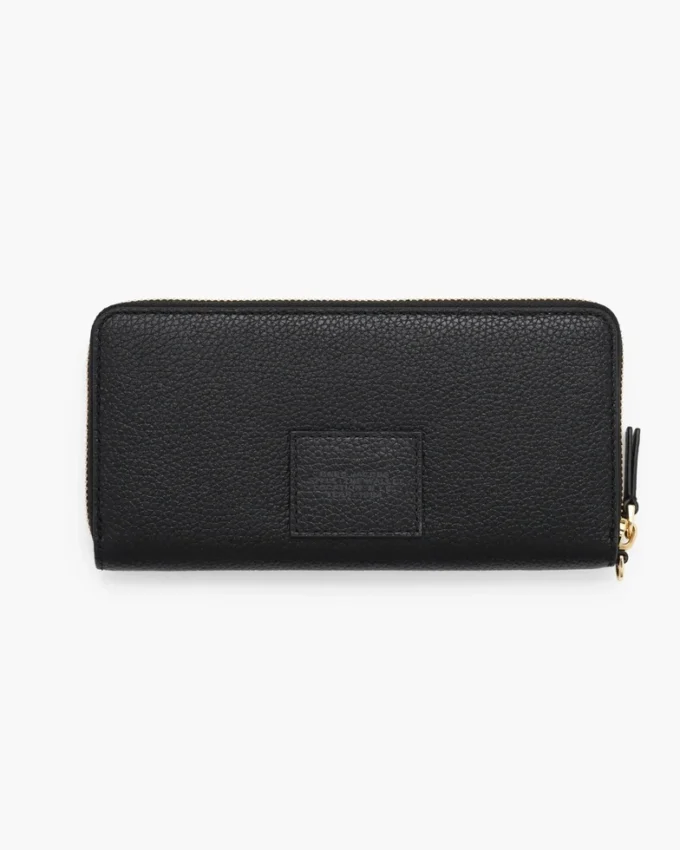 Cartera continental de cuero