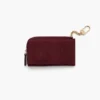 Cartera múltiple con cremallera superior de cuero