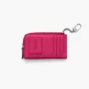 Cartera múltiple con cremallera superior de cuero
