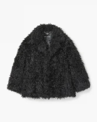 Chaqueta de mujer de pelo sintético
