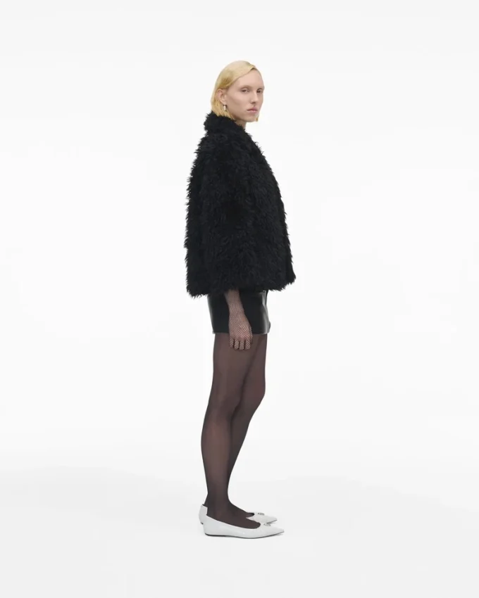 Chaqueta de mujer de pelo sintético