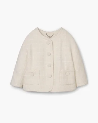 Chaqueta de tweed con espalda cruzada