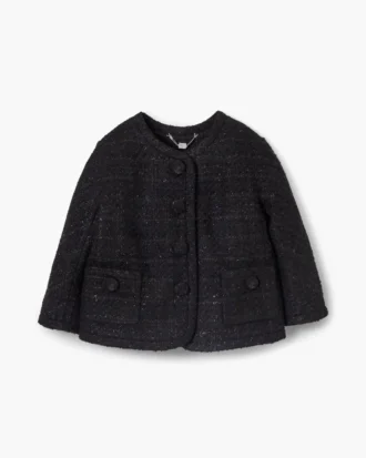 Chaqueta de tweed con espalda cruzada