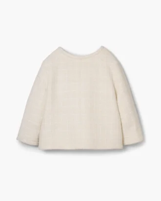 Chaqueta de tweed con espalda cruzada