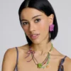 Collar con colgante de goma