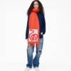 David Shrigley X Marc Jacobs Bufanda de lana con estampado de serpiente