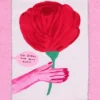 David Shrigley X Marc Jacobs Bufanda de lana Oh Rose
