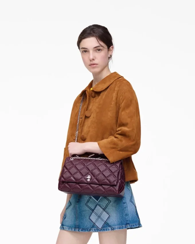 El bolso bandolera acolchado convertible doble