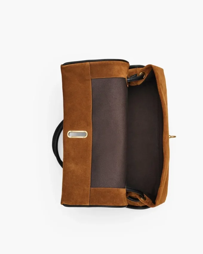 El bolso grande Dual de ante