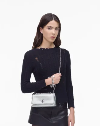 El bolso mini con doble cadena metálica