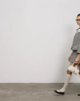 Chaqueta de tweed a cuadros