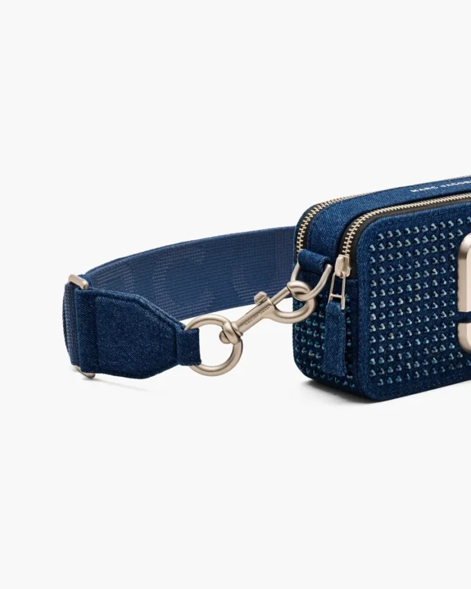 El bolso The Snapshot de denim con cristales El bolso The Snapshot de denim con cristales