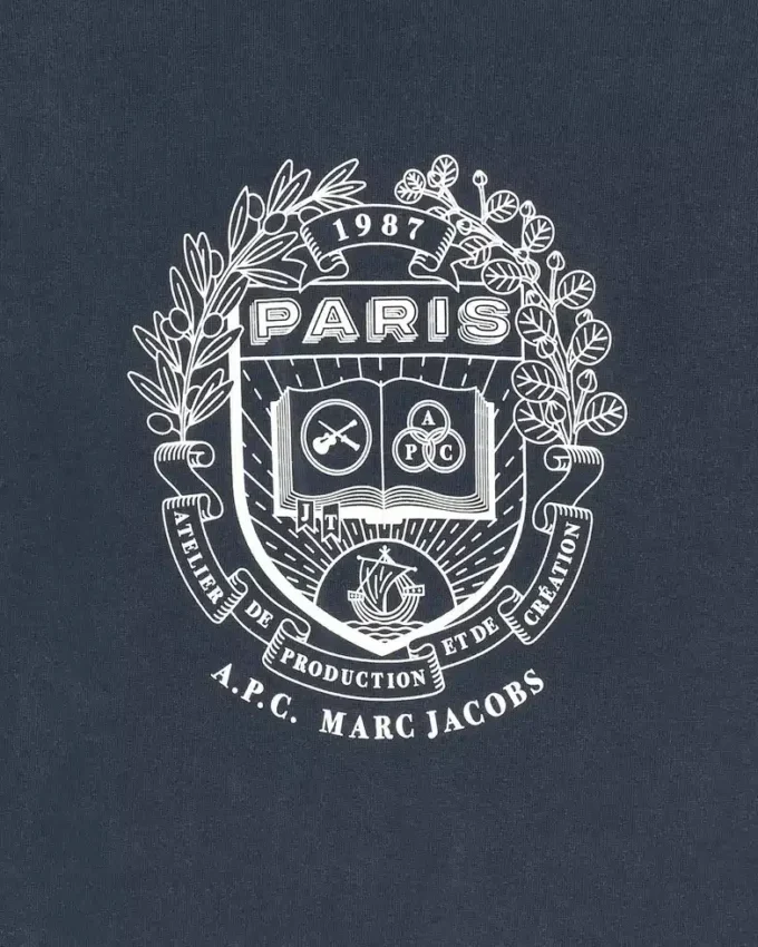 El jersey de cuello redondo A.P.C. X Marc Jacobs para hombre Paris
