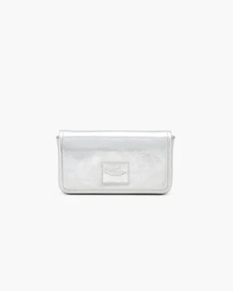 El mini bolso con cadena de cuero metalizado