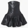 El vestido burbuja de cuero
