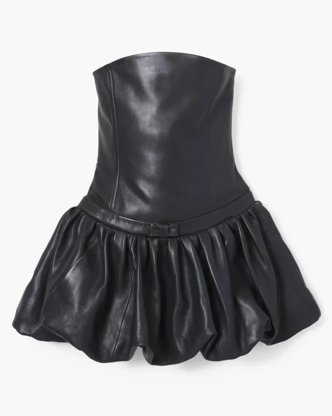 El vestido burbuja de cuero
