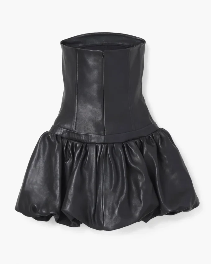 El vestido burbuja de cuero
