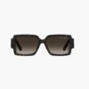 Gafas de sol cuadradas con logotipo llamativo