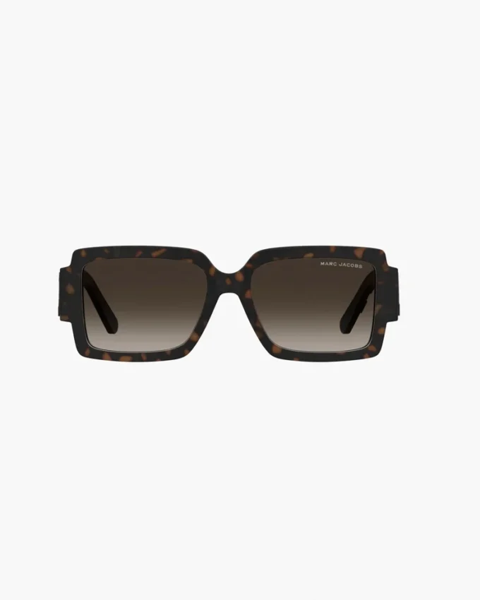 Gafas de sol cuadradas con logotipo llamativo